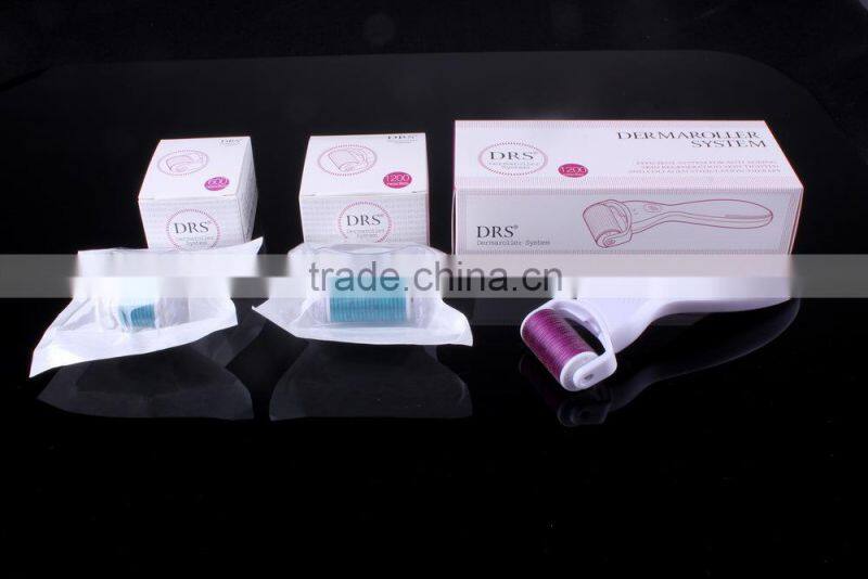 DRS1200 Microneedle system 1200 Pins Body Derma Roller needle changeable anti aging scar strech mark removal derma roller
