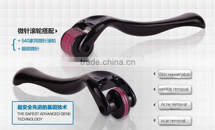 titanium derma roller disk needle derma roller skin vibrating derma roller for hair loss treatment
