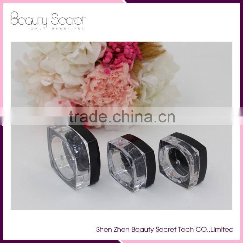 10ml Cosmetic Empty Jar Eye shadow Makeup Cream Lip Balm Container Black