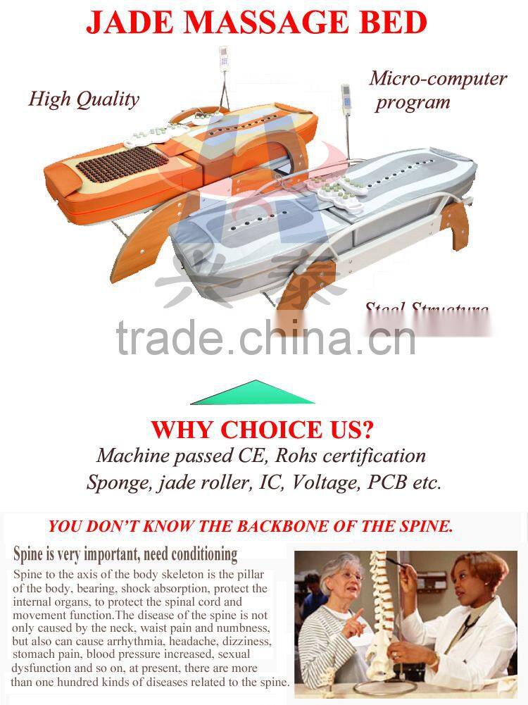 XT-168-1C Electric Infrared Thai Roller Jade Stone Massage Bed