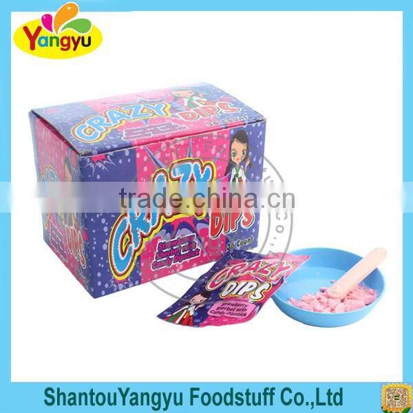 Bone pressed candy with sweet strawberry powder candy