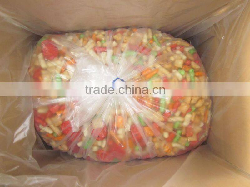 Japanese flavored rice crackers