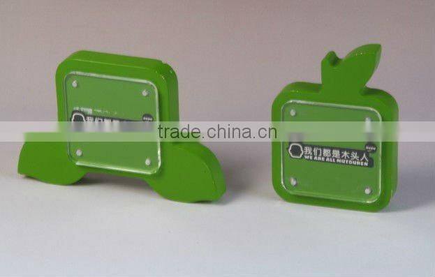 full view acrylic picture frame with brochure holder