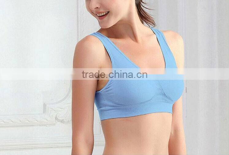 XXXL Hot Sexy Women Seamless Padded Athletic Yoga Running Sports Bra Crop Tank Top Vest Wholesale
