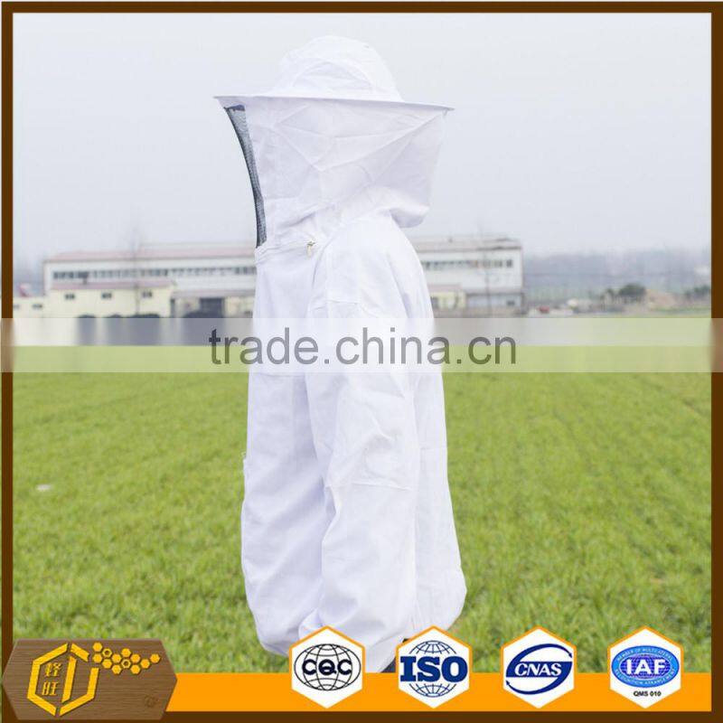 half beekeeper's bee suit