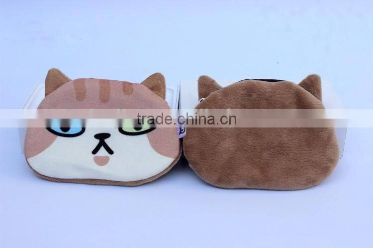 Made in Banglagesh grey cat coin purse bag (BJO1273)