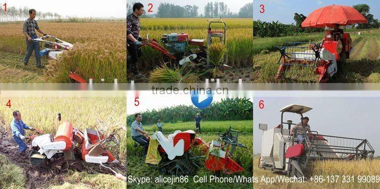 Whirlston harvesting in Indonesia high quality low price of middle rice paddy harvester