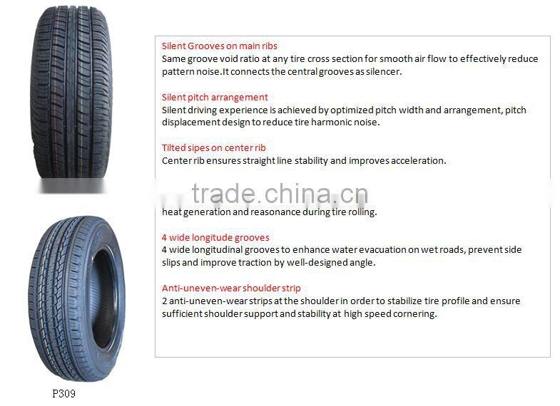 china high quality pcr 185 65r14 car tire