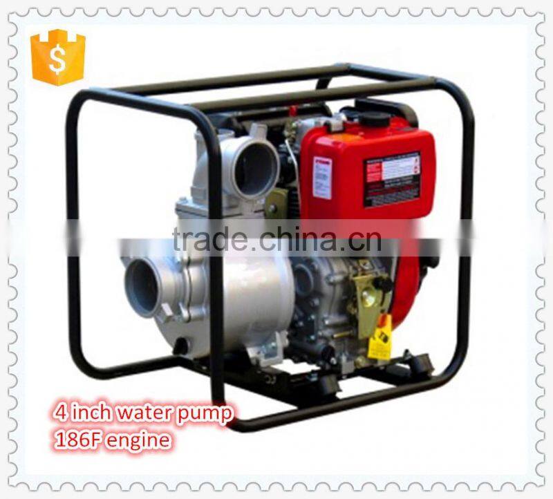 4 inch patent 186F 9hp diesel engine water pump