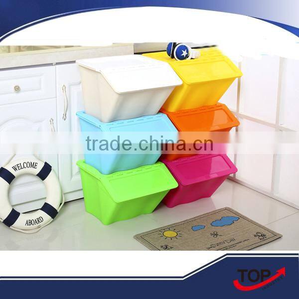 large volume plastic foldable storage boxes for bathroom ware