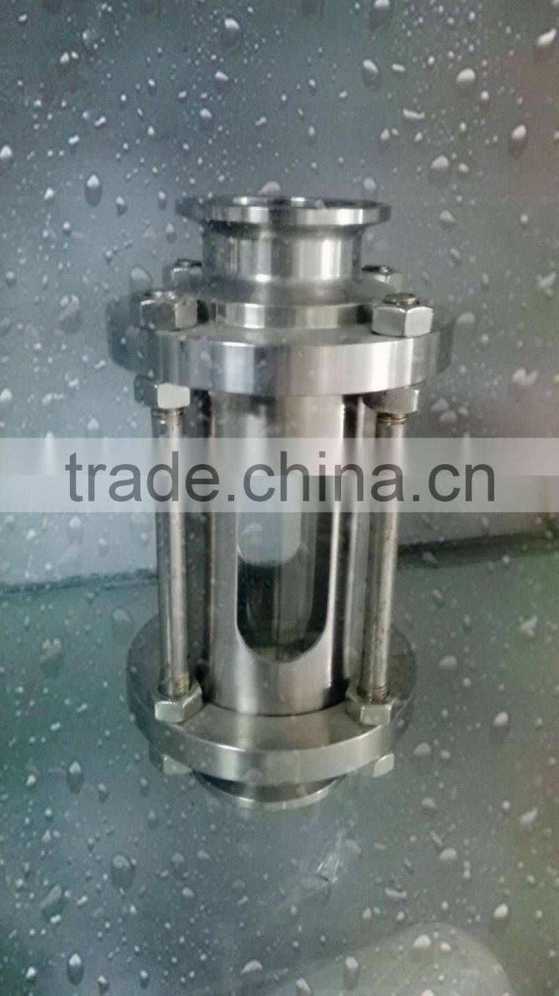 Low price stainless steel saniatry oil liquid level sight glass with professional manufacture