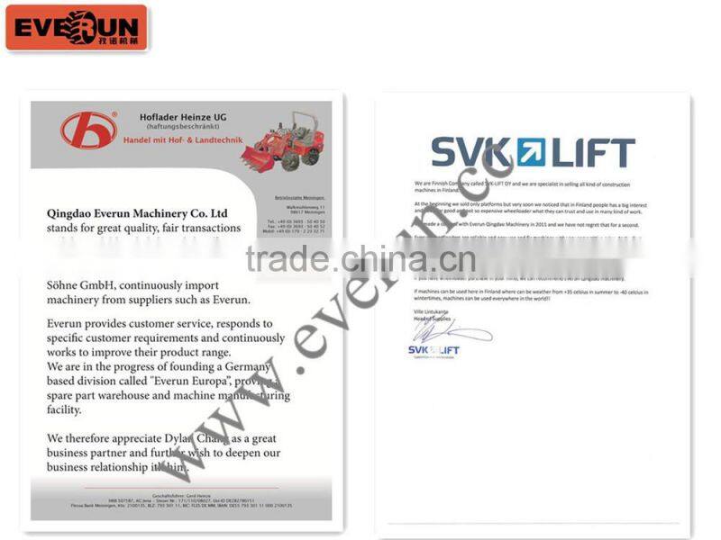 New Condition Engineering machinery 2ton wheel loader