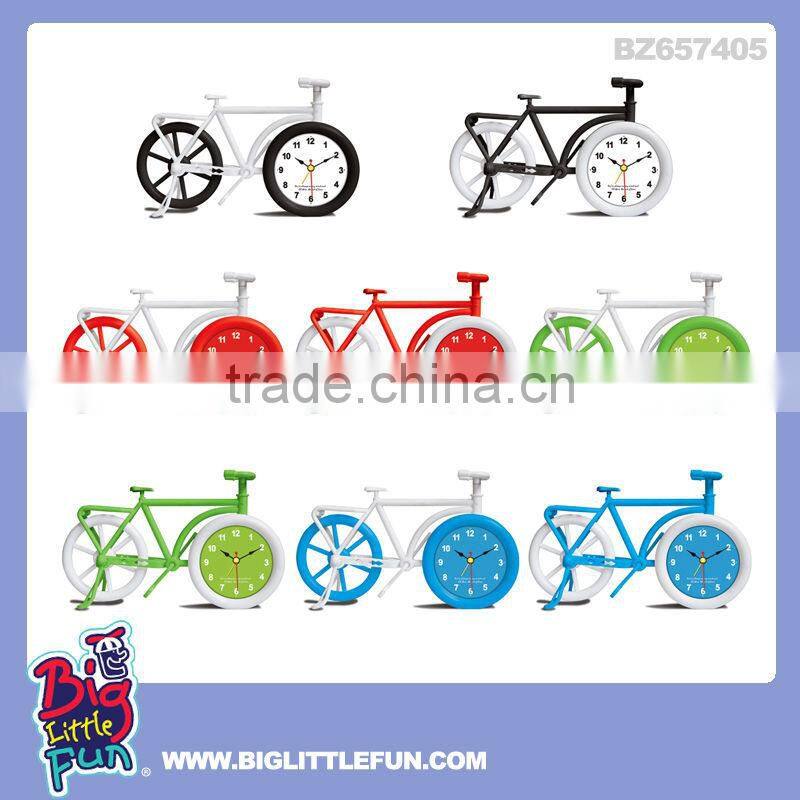 Kids alarm clock bike shape