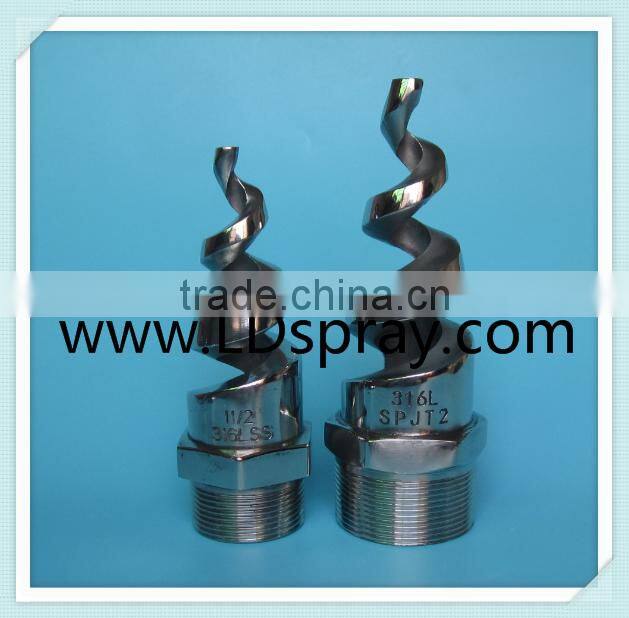 1/4"-4" male BSPT EBW 3100 B3 SS stainless steel brass /plastic spiral nozzle