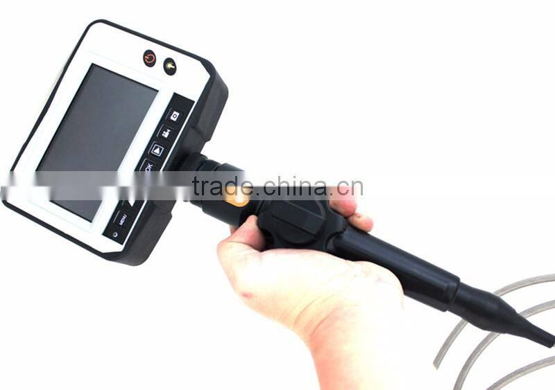 Pipeline maintenence detection tool 2ways articulating Industrial borescope 8.5mm videoscope endoscope with Joystick control