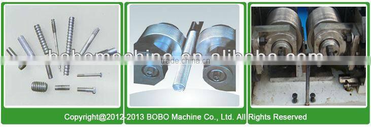 Thread rolling machine for different rod diameter