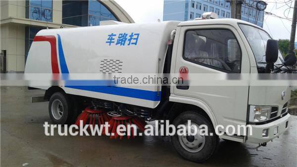 hot sale dongfeng 6 wheels 3tons new road sweeper