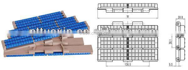 LBP821 plastic LBP Chains,conveyor chains