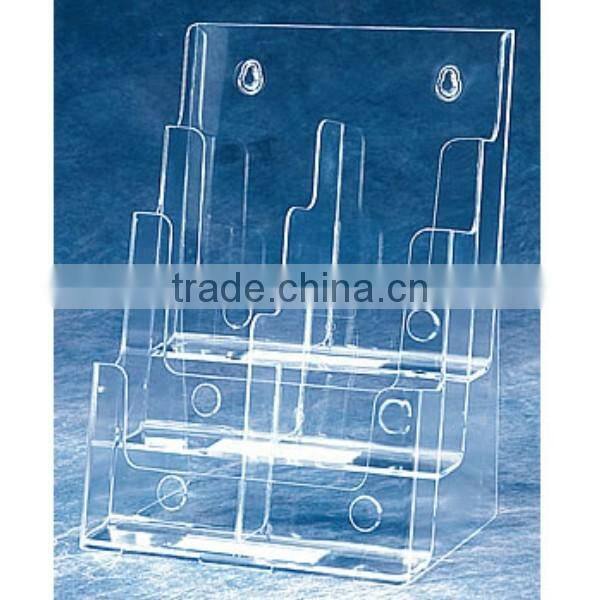 Floor Standing Rotating 3 Side Acrylic Leaflet Rack