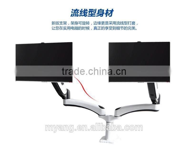 Wholesale H-Quaility Universal Two Head Desktop LCD Mount/LCD Table Bracket
