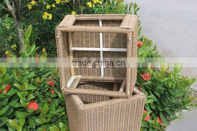 Householding Garden Cleaning Rattan Waste Bin