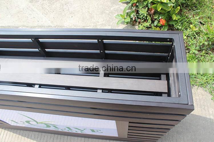 Wooden Furniture Rectangular Block Flower Pot With LED Lighting