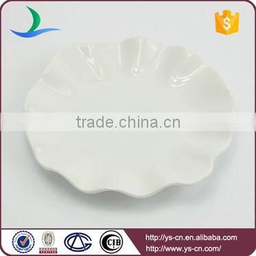 Wholesale ceramic kitchen flower shaped plates for pasta