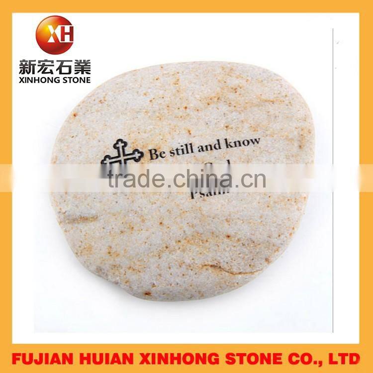 decorative river Stone,memorial stone imprinted words