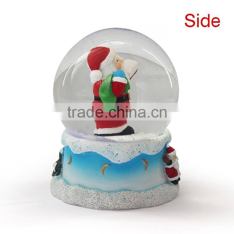 Customized led christmas snow globe