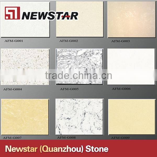 Newstar cheap polished black artificial stone price