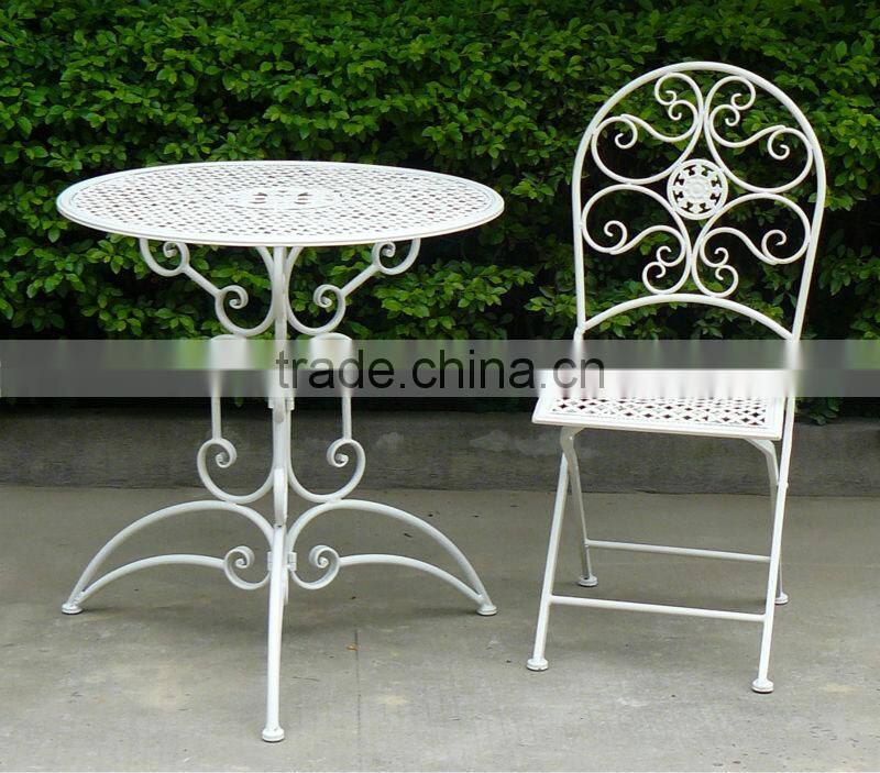 Elegant Waterproof Outdoor Antique Wrought Iron Patio Furniture