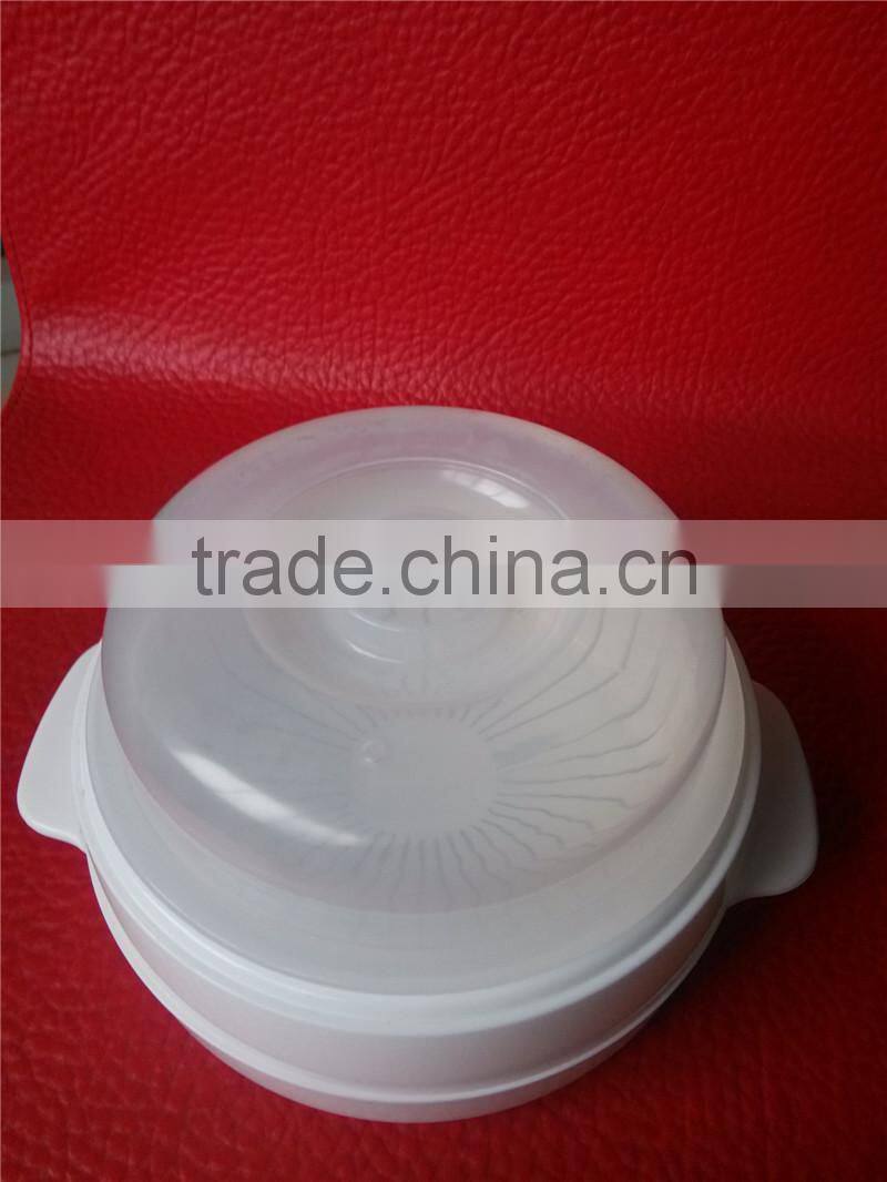 Microwave safe steam cooker round shape