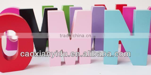 Wooden letters The Wedding Shoot Props*9*2.5CM on Sales 9 colour