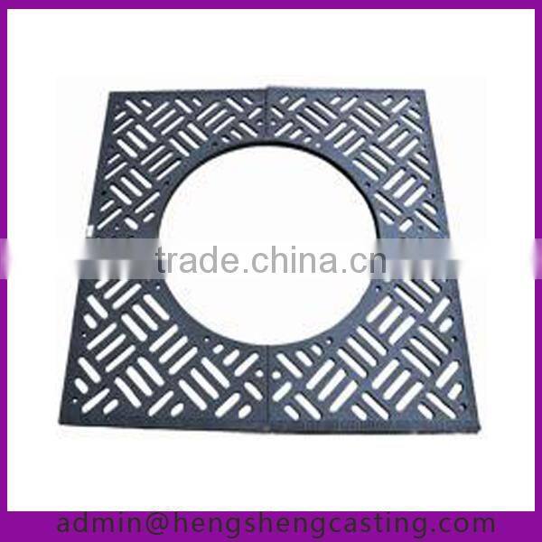 garden cast iron outdoor tree grill