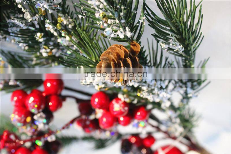 Home garden decorative 60cm Height artificial white hanging pine tree leaf branches ERSY11 2102