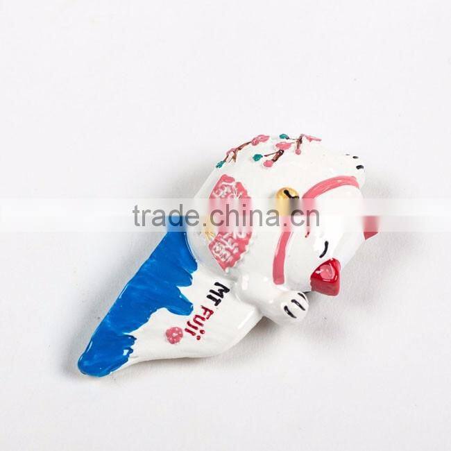 3D custom lovely Japanese cat resin souvenirs fridge magnets