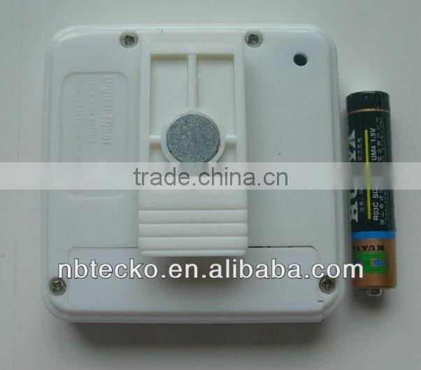 Plastic LCD digital kitchen timer/electronic countdown timer