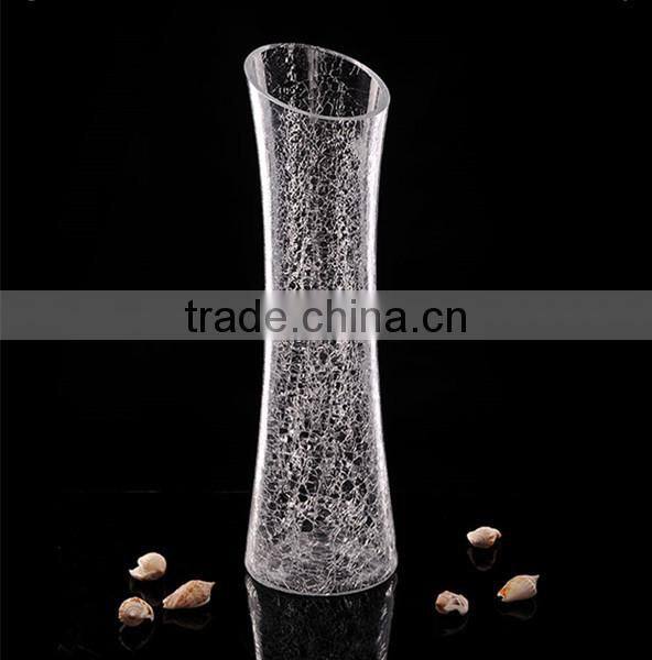 Modern fashion carved crystal vase clear crystal vase