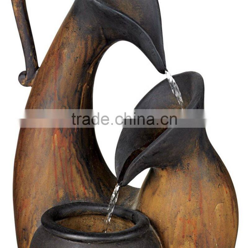 Weathered Jug Tabletop Water Fountain