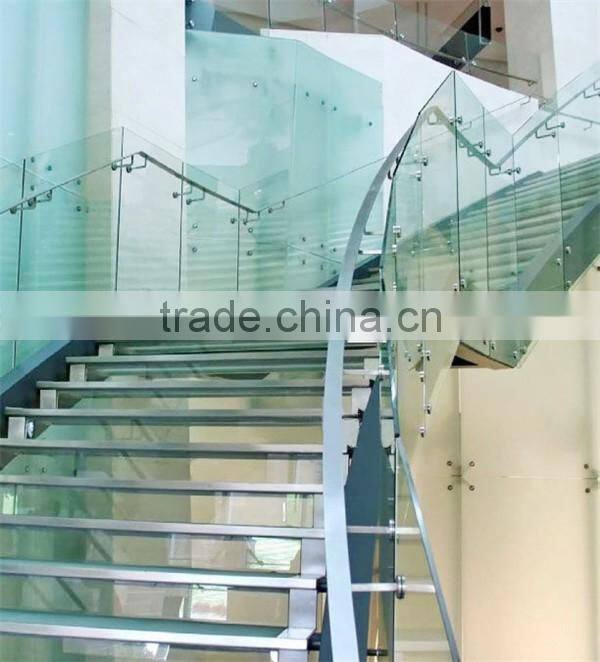 Tube Indoor Mirror Polished Handrail Bracket For Glass Fencing
