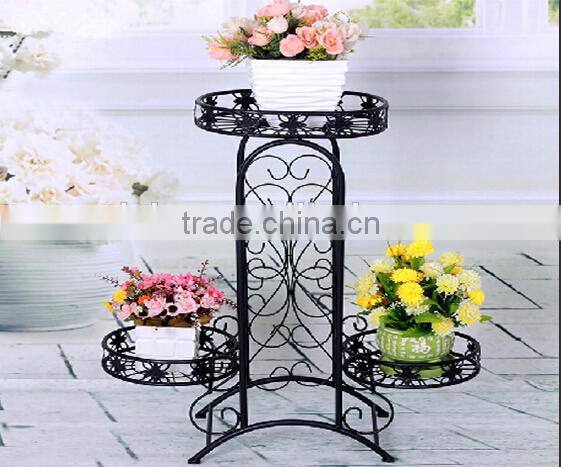 Display garden decorate plant flower pot metal iron storage stand