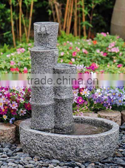 Outdoor granite water fountain