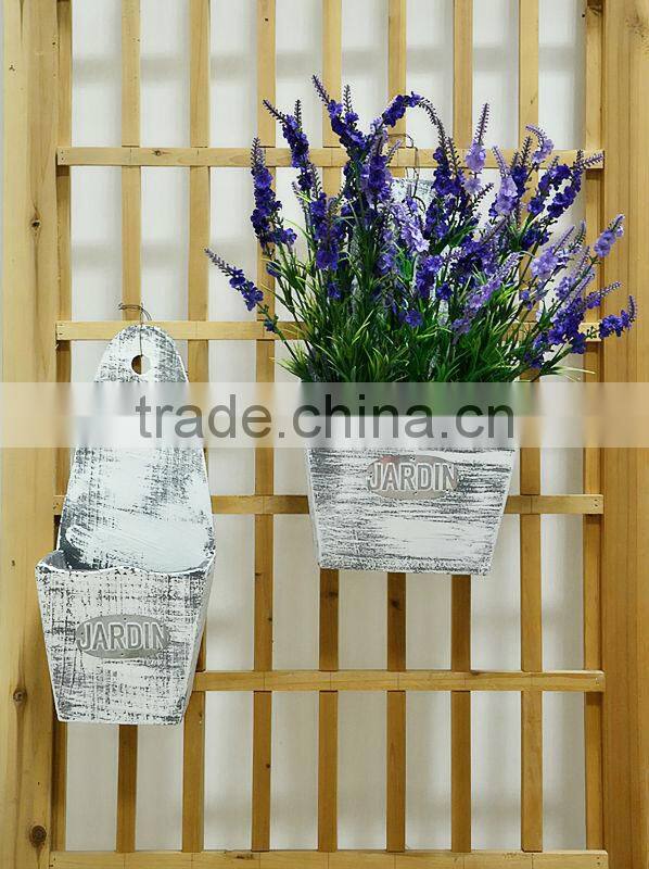 Natural Wooden Square Flower Pots