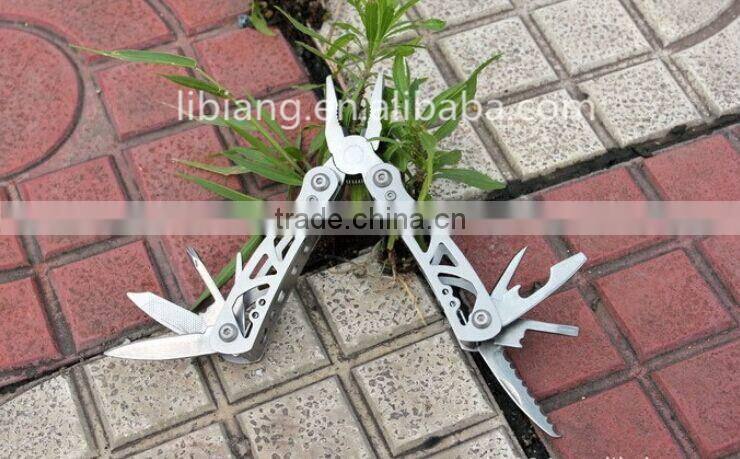 Stainless steel multi use mini folding pliers