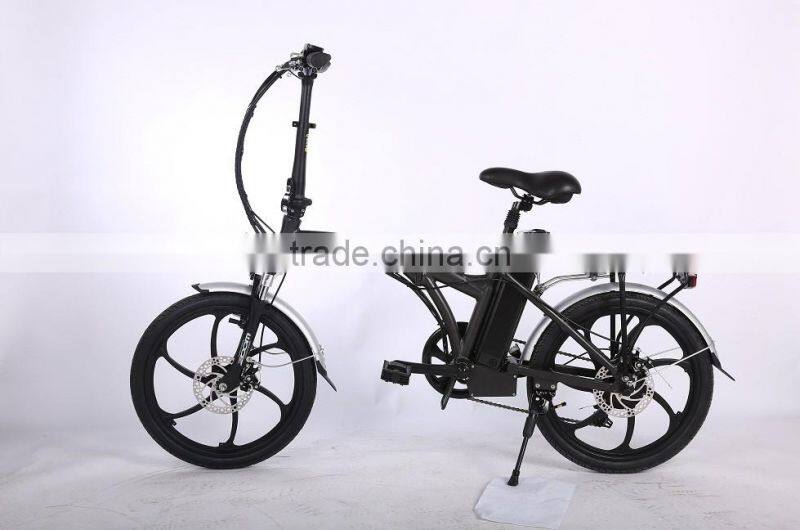 New design 20 inch folding electric bike one-piece wheel electric bike