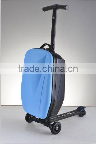 Factory direct sale foldable travel scooter suitcase
