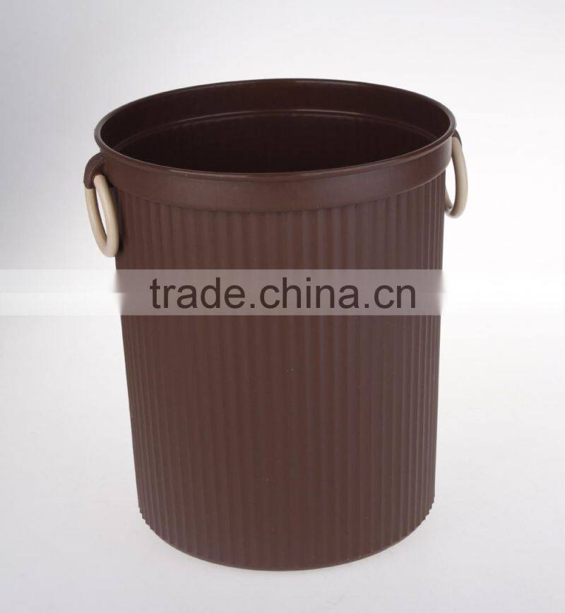 Luxury High Quality Middle Size Plastic Dustbin With Circular Ring