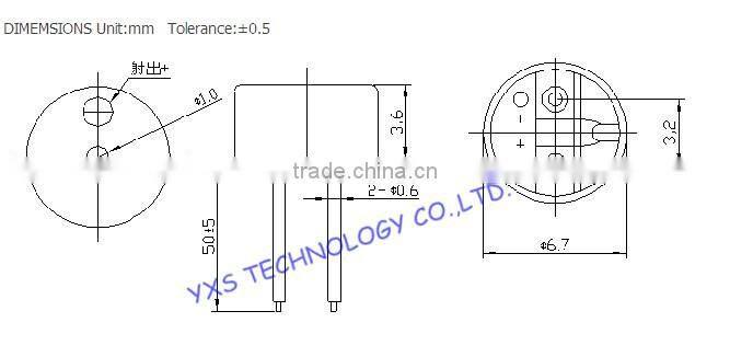 buzzer 6.6mm*3.6mm passive buzzer