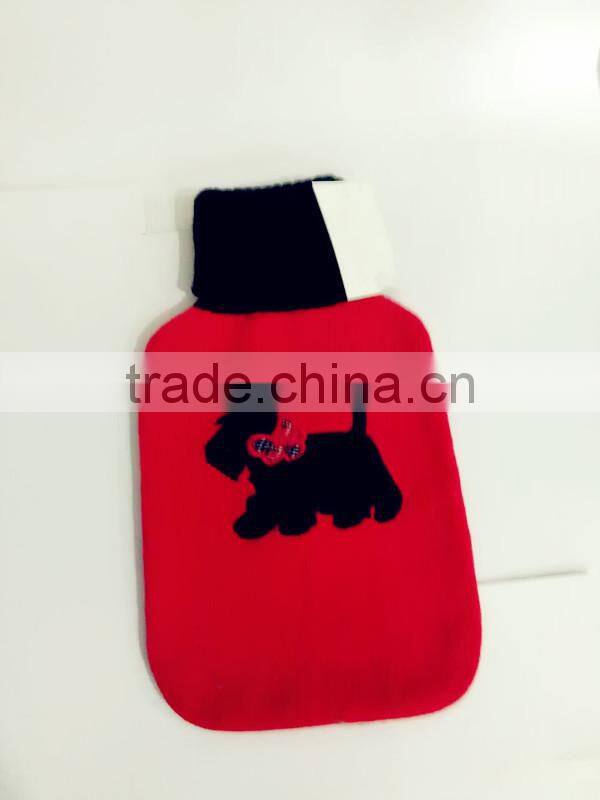 2015 New Style Bottle cover Wholesale hot water bottle animal