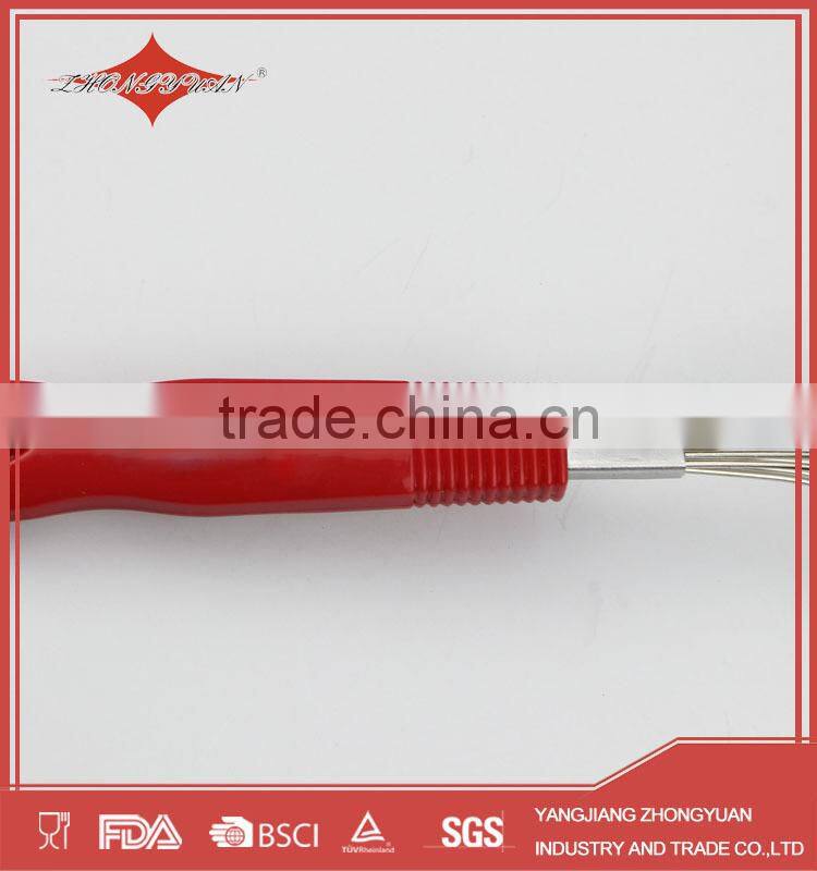 10" high quality stainless steel manual egg beater whisk for kitchen tools